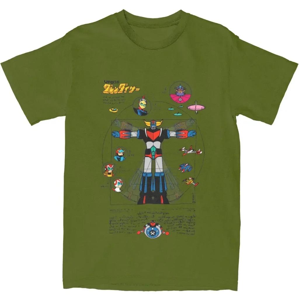 Heavyweight Informal Novelty UFO Robot Grendizer Goldorak T Shirt Unisex 100 Cotton Goldrake Japan Robots Tee Shirt Adult Clothing