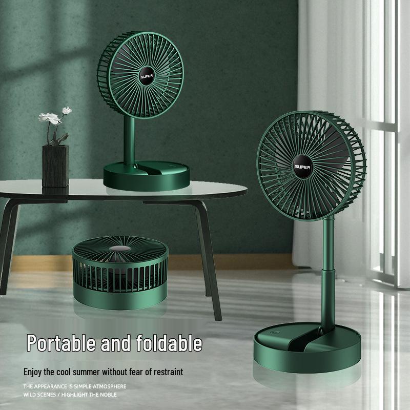 Rechargeable Portable Telescopic USB Fan: Powerful Multifunctional Desktop Folding Fan
