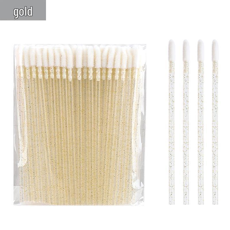

Disposable Hollow Lip Brush Wands, 50-Pack: Portable Lipstick Makeup Tools Brushes