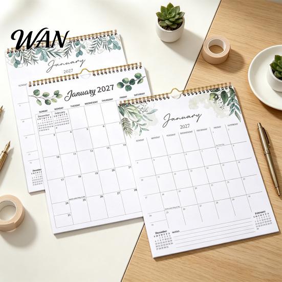 Home Office Organization 2027 Wall Calendar Monthly Planner, Minimalist Hanging Student Study Schedule for Decor, Self-Discipline Organizer