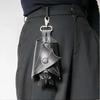 Handcrafted Leather Bat Coin Purse Small Coin Purse Keychain for Women Men Portable Bat Shape Coin Holder