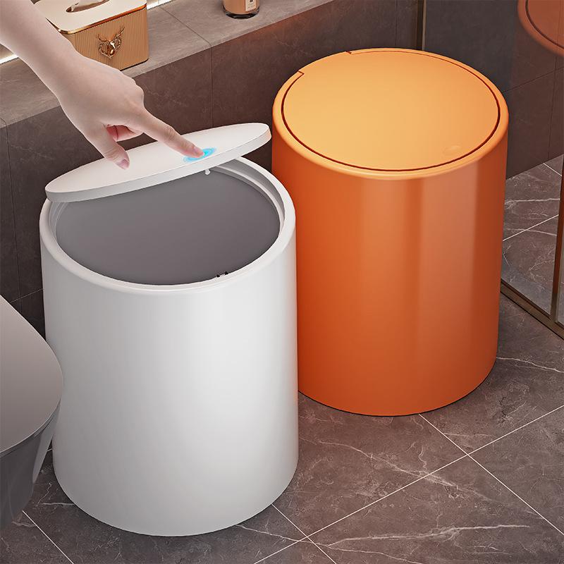 Trash can household new living room bathroom toilet kitchen press with lid large large capacity waste basket bucket