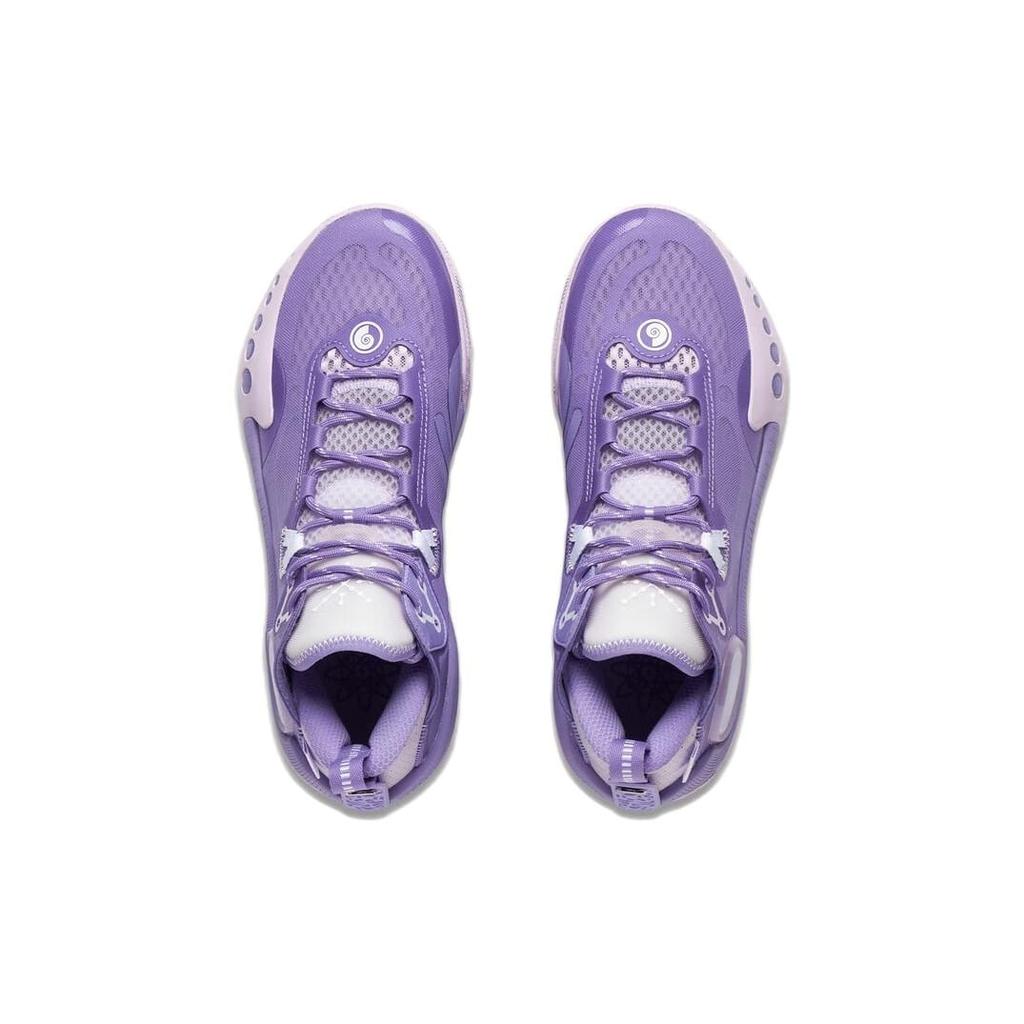 Li Ning Wade Shadow 3 Cushioning Slip Resistant Abrasion Resistant Low Top Basketball Shoes Men's Dusty Purple ABPS041-5