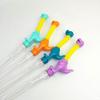 48cm Flashing Telescopic Dinosaur Bubble Wand Toy for Parent-Child Outdoor Play