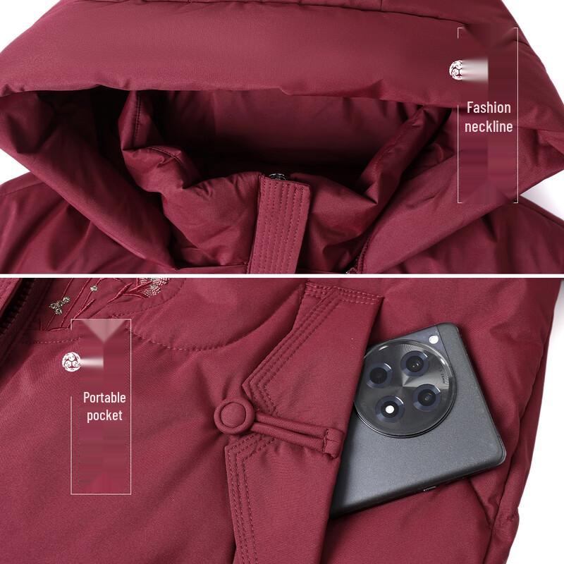 Elderly Women's Thickened Warm Winter Jacket