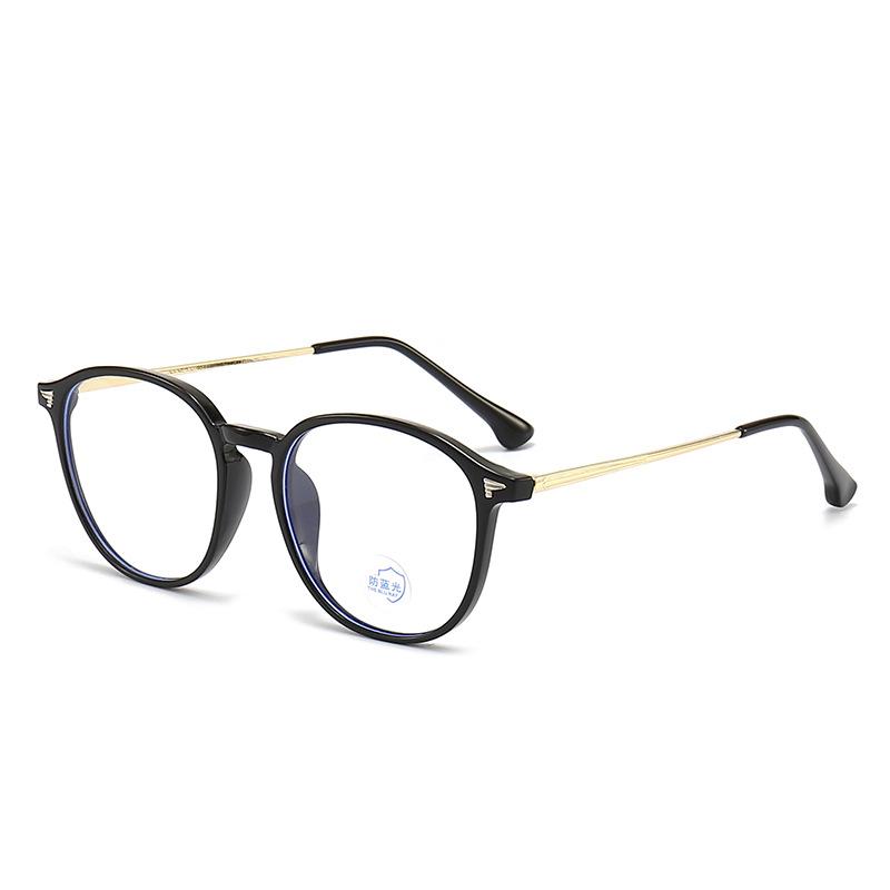 

Korea Round Tea Glasses Frame Women No Makeup Fashion Anti-blue Glasses Men Contrasting Cute Decorative Glasses Eyeglasses