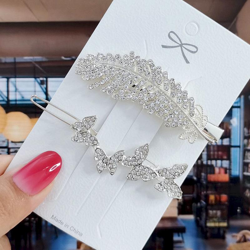 

Набор заколок для волос золотого цвета Винтажная заколка для волос с перьями, морской звездой, кристаллами и жемчугом для женщин Модные головные уборы Аксессуары для волос Новинка