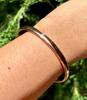 1 Pc Pure Copper Bangles, Women Bracelet Bangle, Healing Bangle, Slight Domed Bangle, Solid Copper 4.5 Mm Width