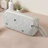 Quilted Cosmetic Bag Bow Print Storage Pouch Gifts Hair Styling Tool Bag