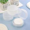 Support Rond en Plastique Transparent - Organisateur Portable pour Cotons Cosmétiques & Démaquillage, Design Scellé de Voyage pour Pinceaux, Boules