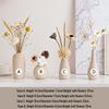 Cream Style Decorative Vases for Living Room, Bedroom, or TV Cabinet with Dried Flowers