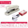 Deli Stapler Three-Piece Combination Set (Stapler, Staples, Staple Remover) Stapler, White 0359