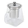 Transparent Glass Teapot with Removable 304 Stainless Steel Filter Tea Kettle for Home Office