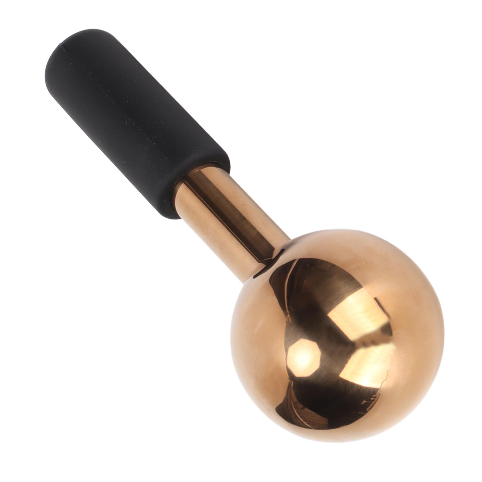 

Ледяные шары для лица из розового золота и нержавеющей стали, холодный ледяной шар, уменьшает морщины, омолаживает кожу лица, омолаживает чёрный