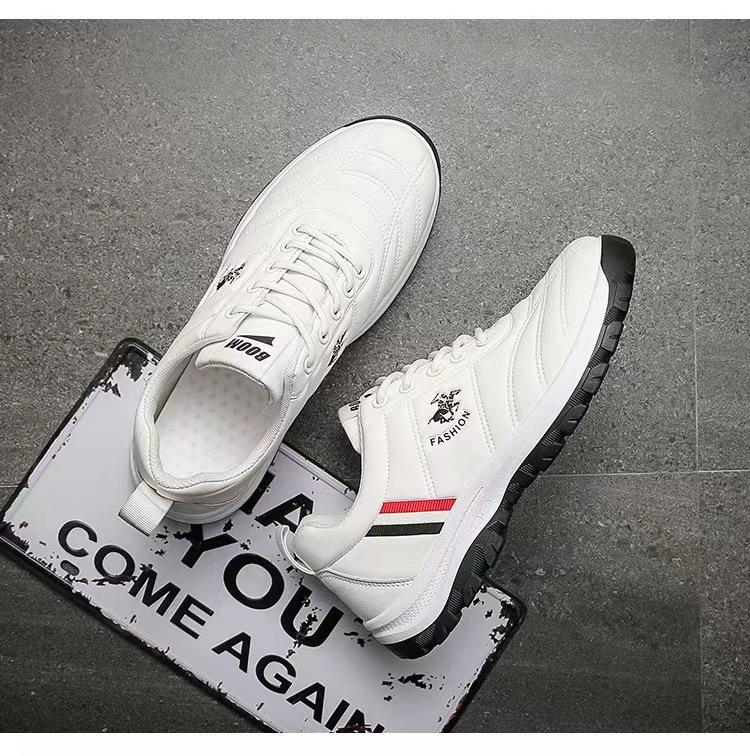 Men's Trendy Casual Sports Shoes - 2025 Autumn/Winter Korean Style White Running Shoes for Students