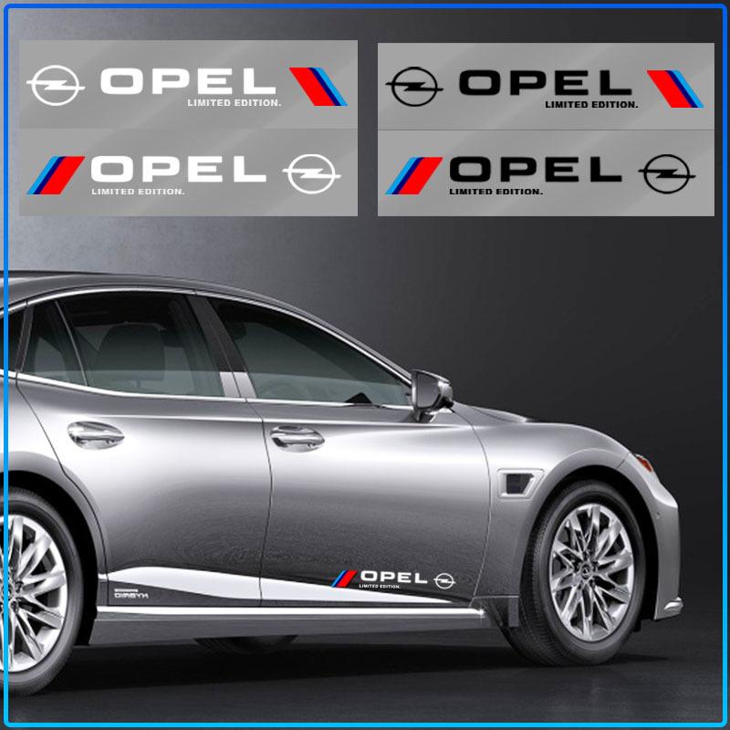 2Pcs Car Body Decoration Stickers Door Personalized Sport 3D Stickers For Opel Astra H G J Insignia Mokka Zafira Corsa Vectra B C D
