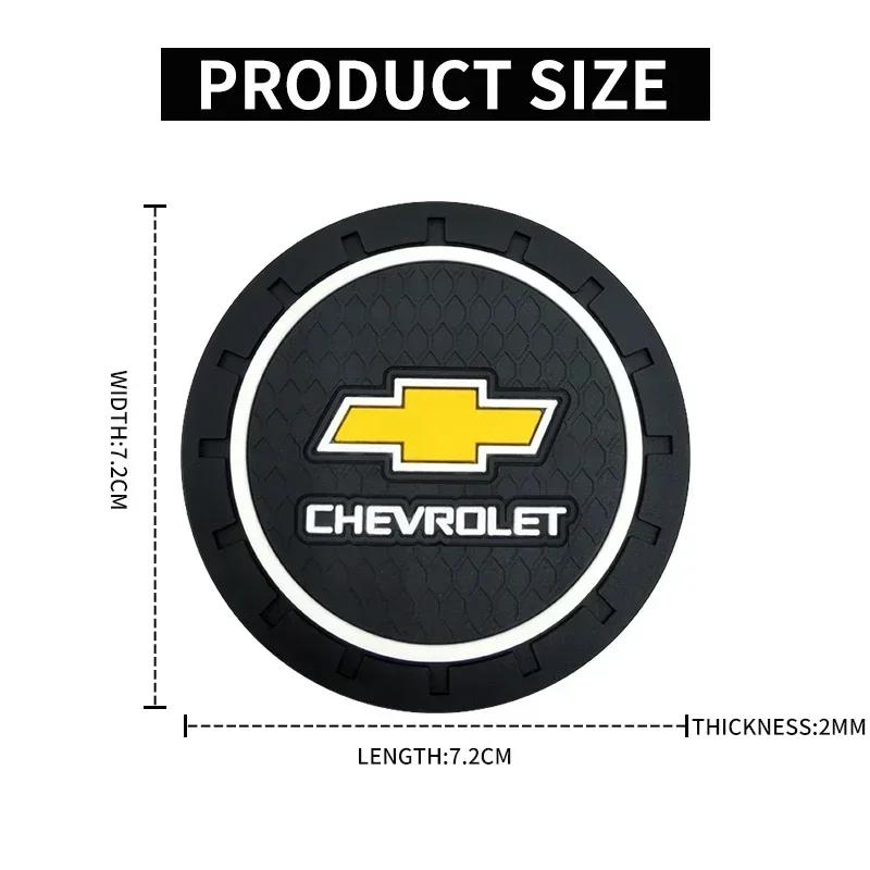 QAR3 1/2Pcs Car Auto Water Cup Slot Non-Slip Mat Water Cup Bottle Holder Mat For Chevrolet Colorado Cruze Spark Captiva Malibu Aveo