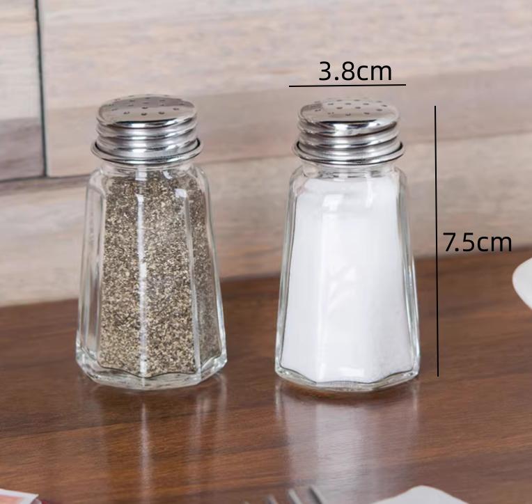 Small Glass Seasoning Bottle Pepper Bottle 2pcs Kitchen Spice Container Condiment Bottles Spice Bottles Seasoning Jar Organizer