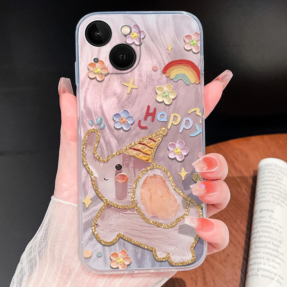 For iPhone 13 Pro Max 13 mini Phone Case Butterfly Patterns Soft Slim Transparent Silicone Cover For iPhone13 Lightweight Funda