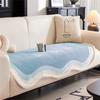 Non-slip Chenille Sofa Mat Nordic Lines Sofas Cover for Living Room Luxury Plush Irregular Couch Cushion Pad Home Protection