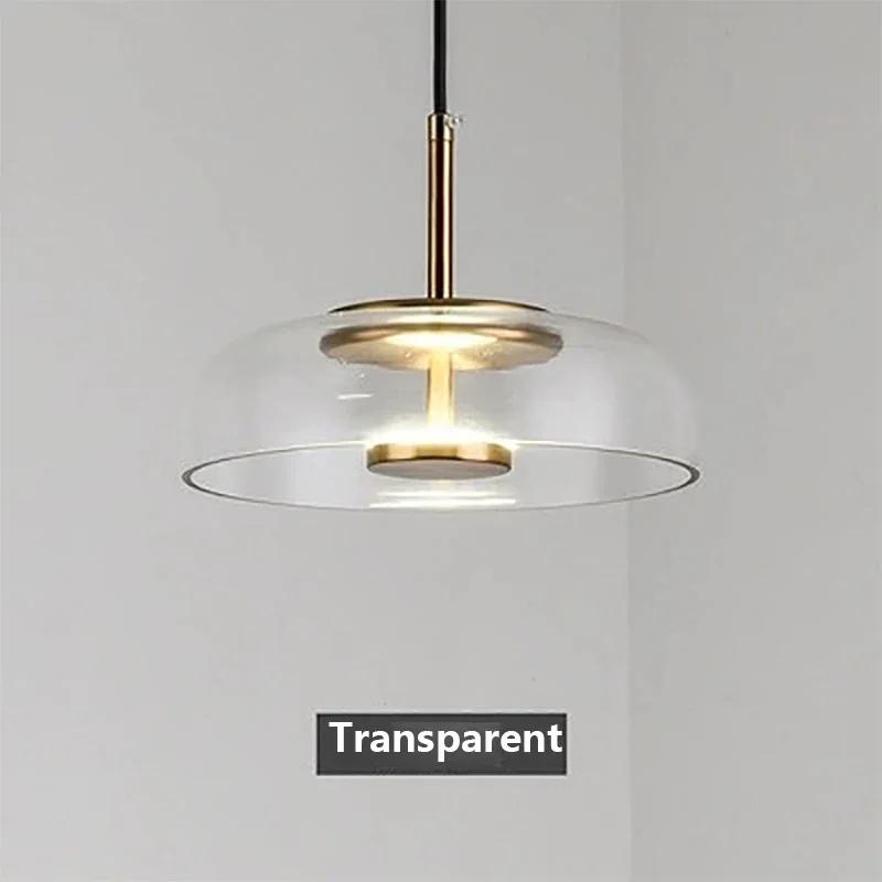 LED Modern Pendant Light Nordic Glass Hanging Lamp Dining Room Bedroom Loft Lamp Bar Decor Luminaire Suspension Light Fixtures