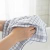 6 Pieces Durable Large Checkered Kitchen Towel Rectangular Quick-Dry Dishcloth Absorbent Soft Tea Towel Tableware