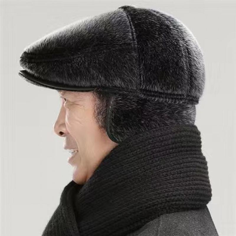 Mink Fur Hat for Men: Stylish & Warm Autumn/Winter Cap for All Ages