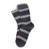 Women's Striped Simple Autumn and Winter Sporty Cotton Socks, Black and White Long Socks, Trendy, Slightly Pressed, Versatile School Mid-calf Socks