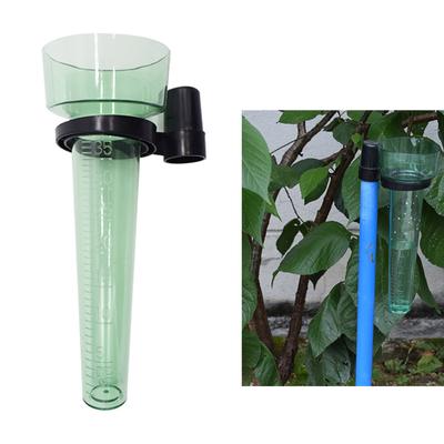 35 ml Fassungsvermögen Regenmesser Außen Abnehmbarer Glas-Regenmesser mit Ständer Boden-Regenmesser Niederschlagsmesser