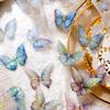 20Pcs Fashion Flashing 3D Pink Butterfly Creative Wall Sticker For DIY Stickers Modern Art Home Room Decoration DIY Wedding Gift