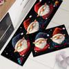 Christmas Santa Claus Kitchen Mat Waterproof Foot Mats Non-Slip Bathroom Rugs Carpet For Living Room Absorbent Rug Doormat