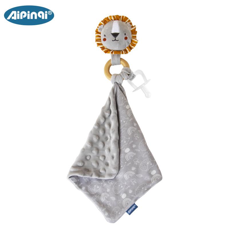 Păpușă de dentiție pluș moale Aipinqi pentru bebeluși și jucărie prosop calmant