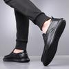 Summer Autumn Men's Hallow Loafers Solid Color Fashion Casual Leather Shoes Male Breathable Driving Shoes
