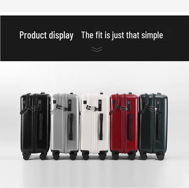 Women's 20-Inch Lightweight Carry-On Trolley with Cup Holder, Also Suitable for Men and Students