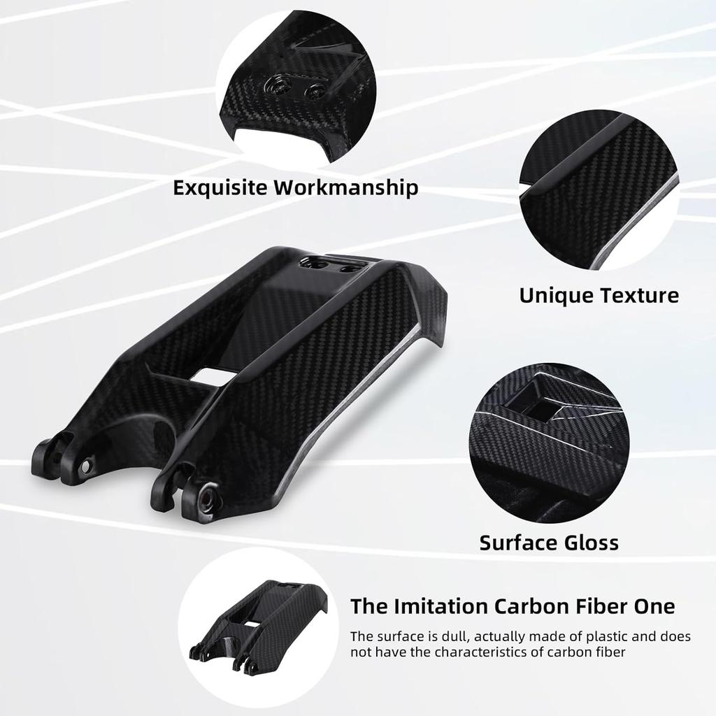 Real Carbon Fiber Battery Cover for Surron Light Bee,Fairing Guard Protection for Electric Dirt Bike Surron Light Bee X/S - Black