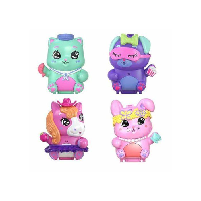 Lot de 4 Poupées - Polly Pocket - Modèles Assortis - Envoi Aléatoire - Multicolore