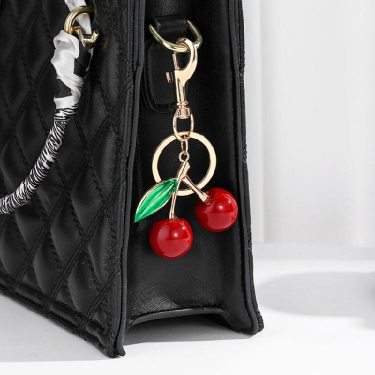 Fashion Forward Cherry Resin Pendant Charming Cherry Purse Pendant Key Holder Key Pendant Accessory for Everyday Use