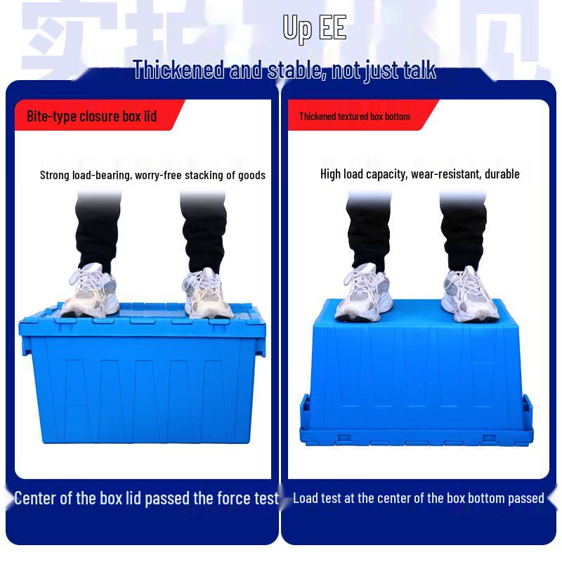 POWERKING PK64450 Nestable Plastic Storage Box with Lid
