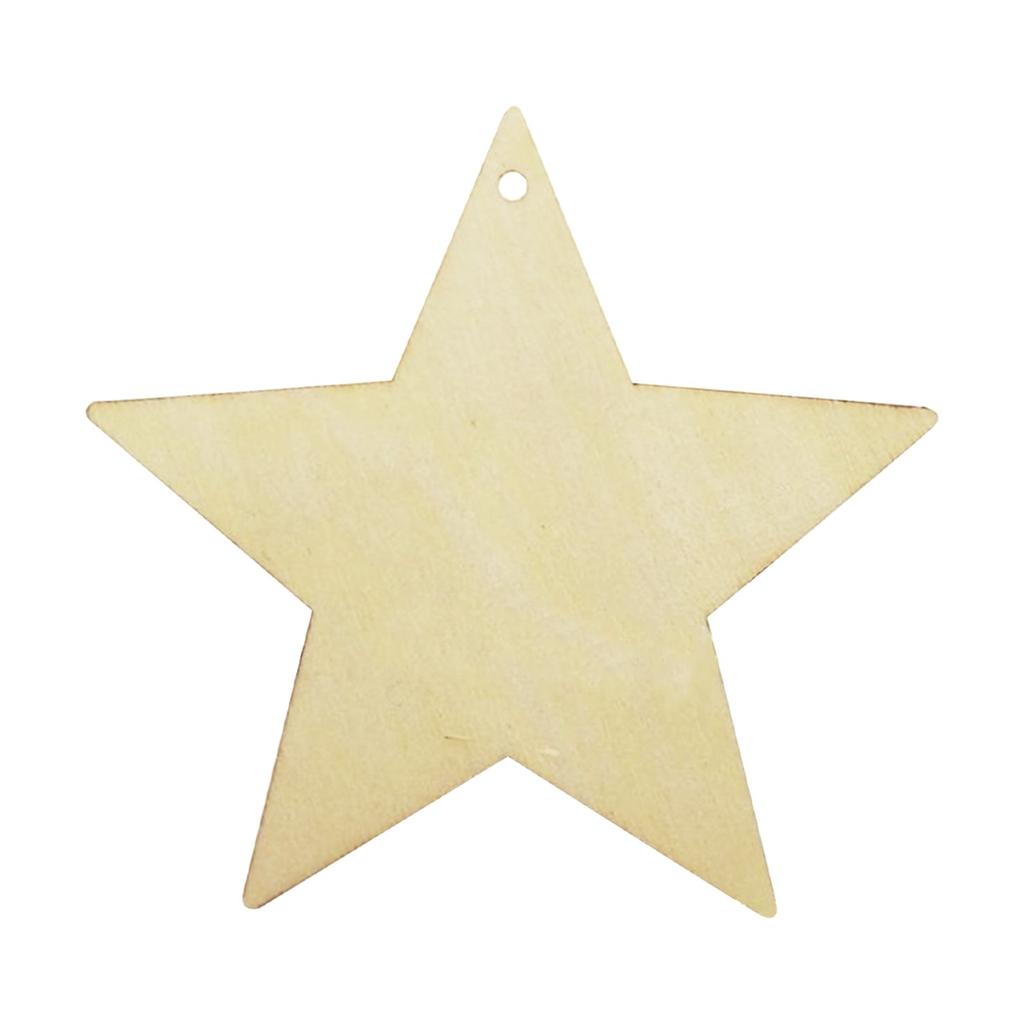 Personalized Custom Wooden Pentagram Pendant Christmas Decoration Pendant Hanging Decoration