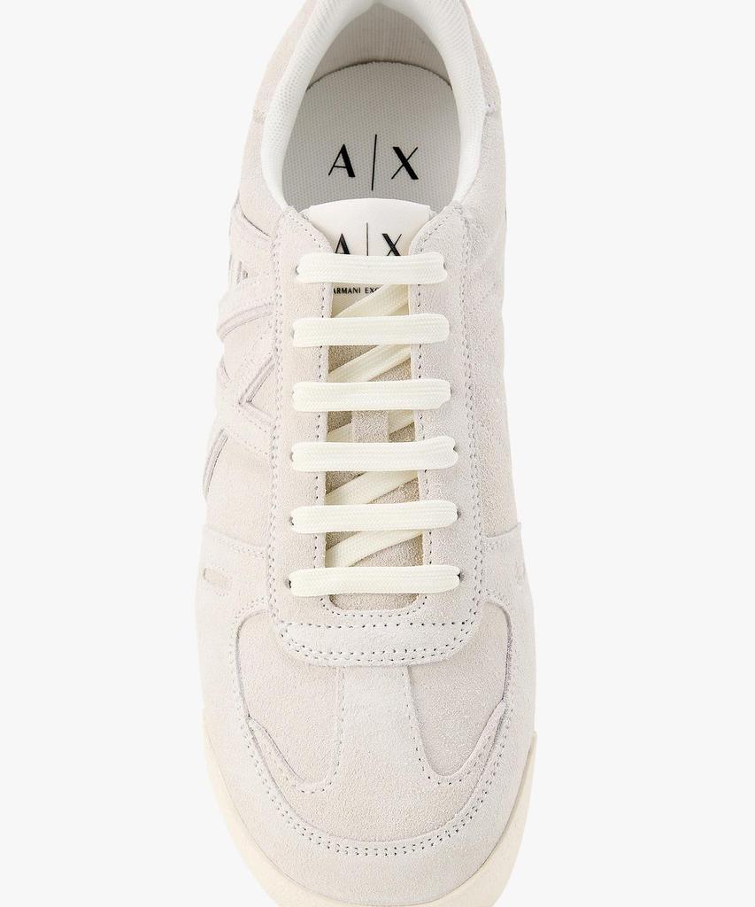 Armani Exchange Men'S Side Logo Suede Sneakers _White_A416175002