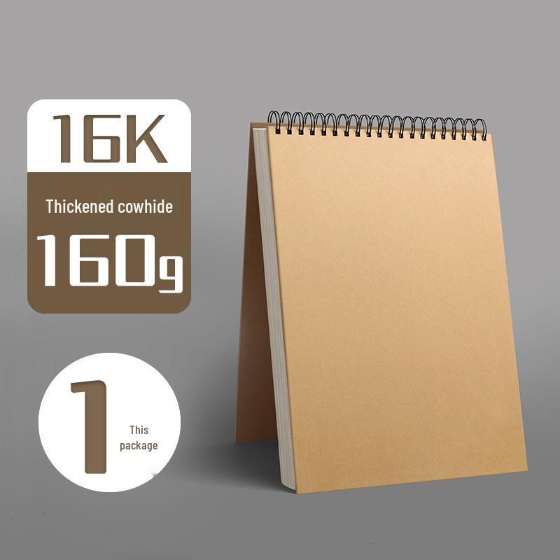 Thickened A4 Art Student Sketchbook - Blank 8k/16k Drawing Paper Album 16k