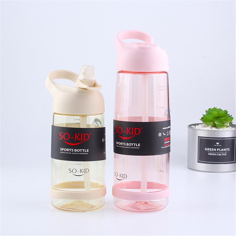 1000ml Outdoor Water Bottle With Straw Sports Bottles Eco-friendly With Lid Hiking Camping Plastic BPA Free