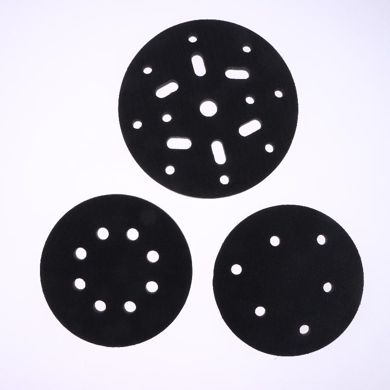 Almohadilla de Interfaz 5 Pulgadas 6 Agujeros Velcro Esponja Suave Almohadilla Amortiguadora Para Disco de Lijado Almohadillas para Lijadora Orbital