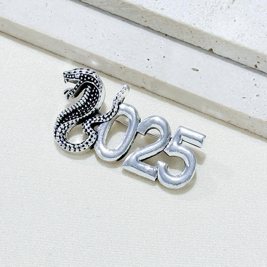 2025 jahr der Schlange Brosche Digitale Retro Brosche Multifunktionale Natal Jahr der Schlange Geburtstag Geschenk