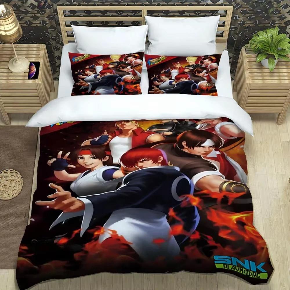 KOF Game Cartoons 3D Printed Bedding Sets Exquisite Bed Supplies Set Duvet Cover Comforter Set Bedding Set Luxury Birthday Gift