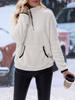2025 Women's Autumn/Winter Casual Half-Zip Double-Sided Fleece Plush Sweatshirt