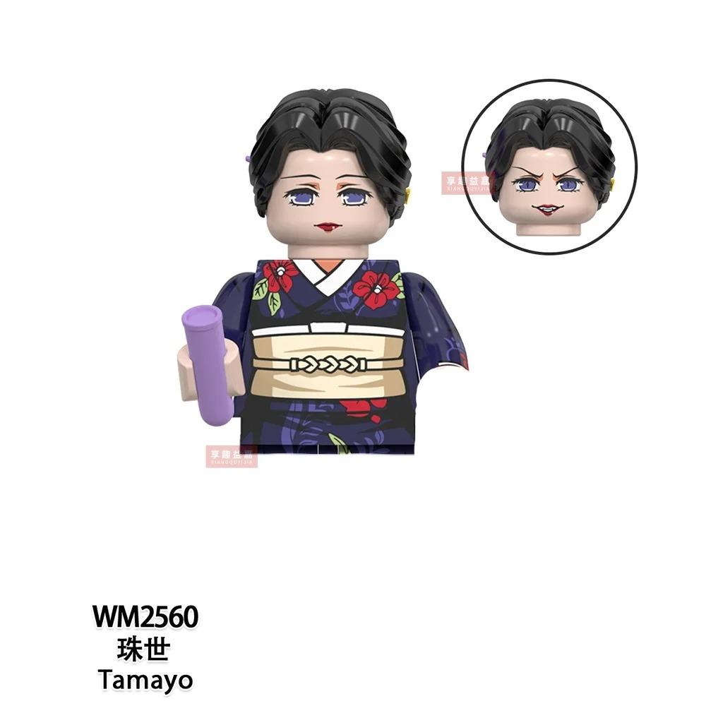 WM Blocks 6116 6137 6138 Demon Slayer Tanjirou Nezuko Inosuke Zenitsu Giyuu Rengoku Uzui Tengen Anime Bricks Building Blocks