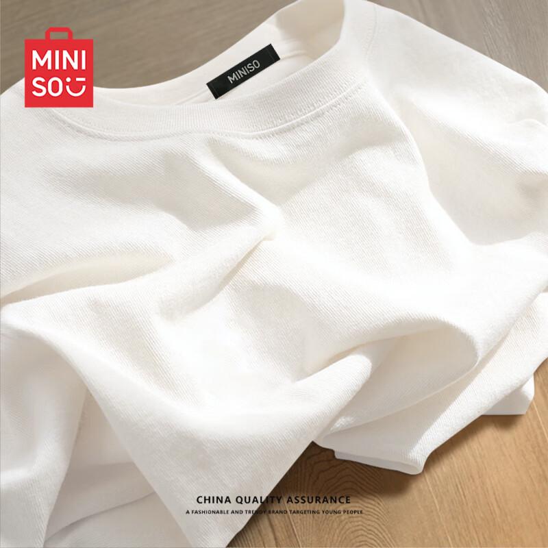 MINISO Men s Pure Cotton Short Sleeve T-Shirt 4XL