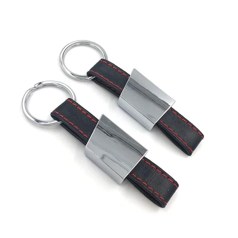 For BMW 1pcs Leather Car Metal Keychain Car Badge Key Ring For Bmw M Sticker E46 E90 F20 E60 E39 F10 X1 X3 X4 X5 X6 X7 Car Acces