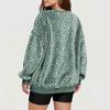 Women's V-Neck Sweatshirt Plush Solid Color Casual Fashion Long Sleeve With Pocketed Pullover Top